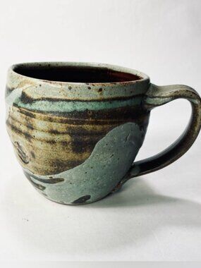 Pakele Hawaii Art Studio Pottery Artist Signed Turtle Mug